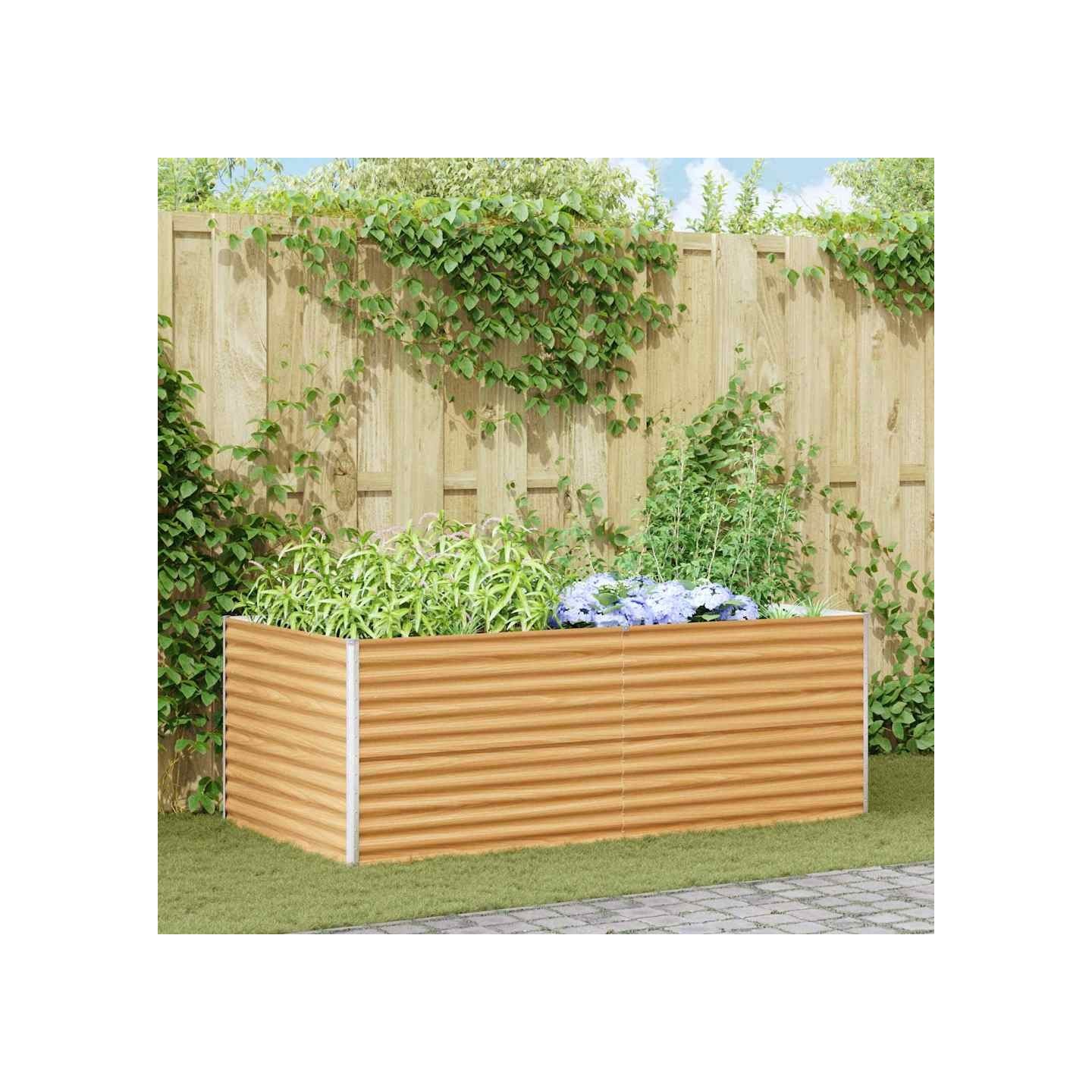 Jardinière surélevée Marron Clair 195 x 100 x 68 cm
