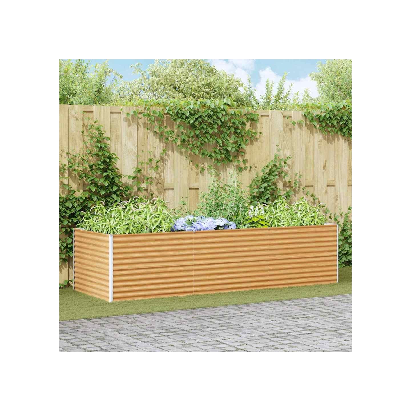 Jardinière surélevée Marron Clair 290 x 100 x 68 cm