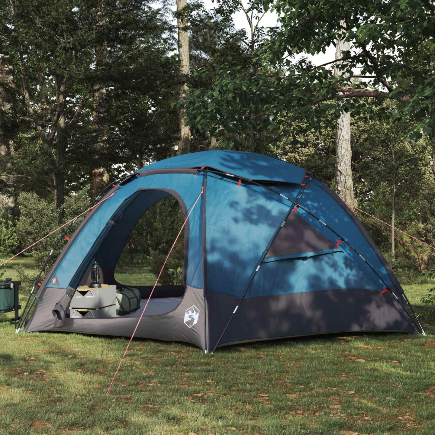 Tente en dôme avec housse imperméable amovible 8 personne Bleu