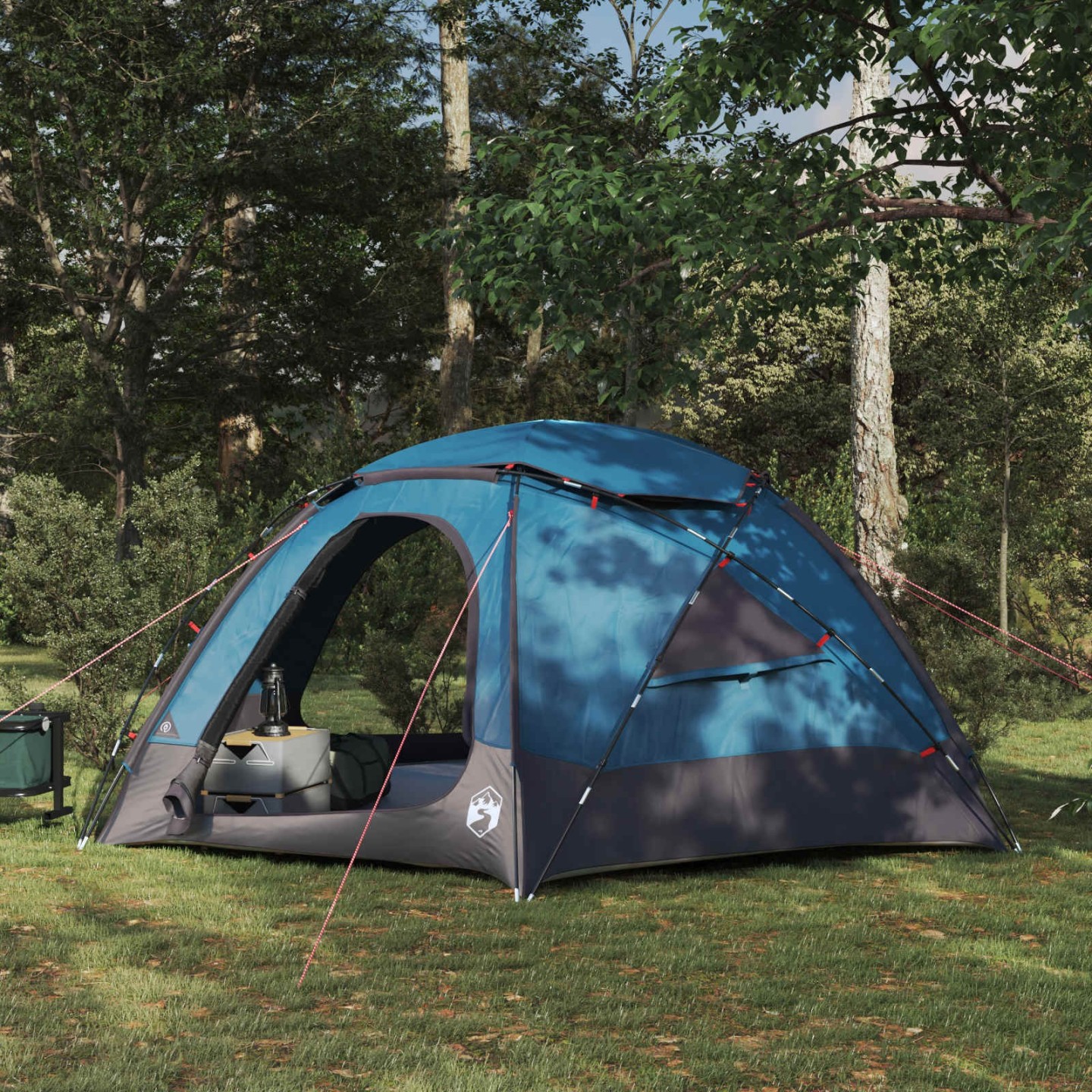 Tente en dôme avec housse imperméable amovible 4 personne Bleu