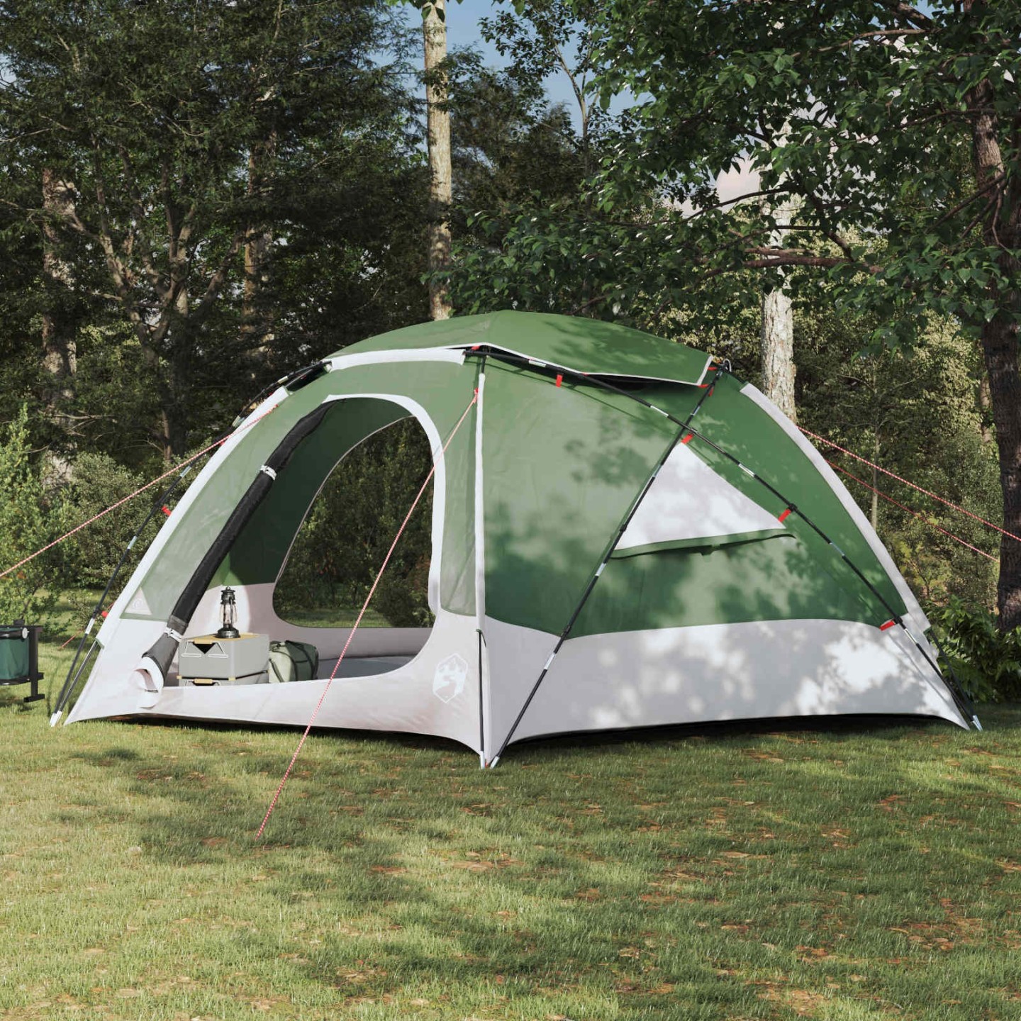 Tente en dôme avec housse imperméable amovible 12 personne Vert
