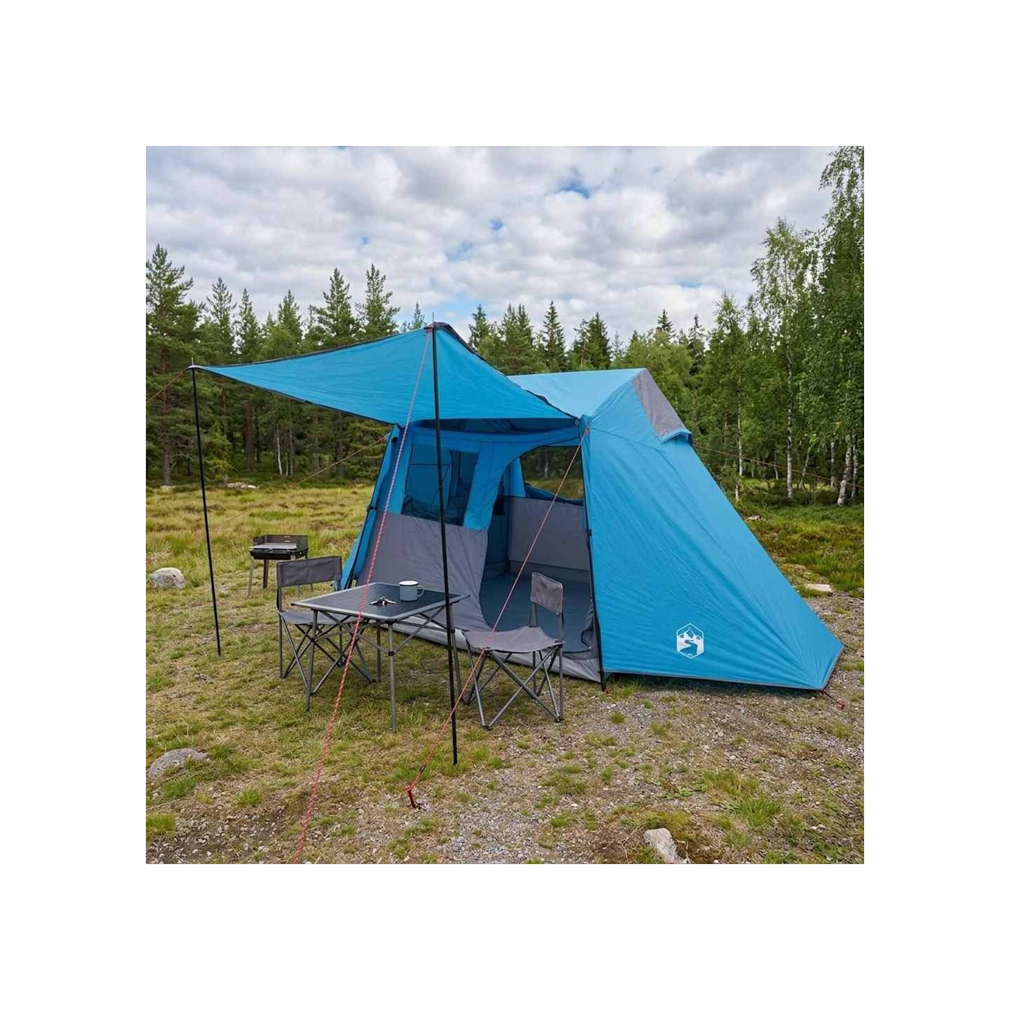 Tente tunnel Bleu 475 x 220 x 192 cm