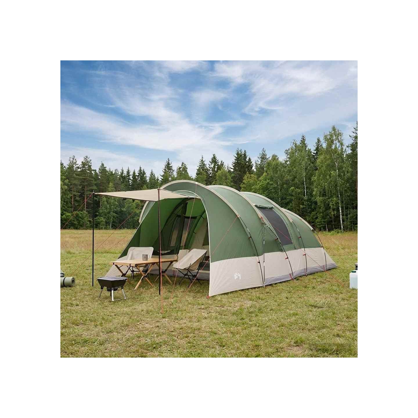 Tente tunnel Vert 560 x 395 x 212 cm