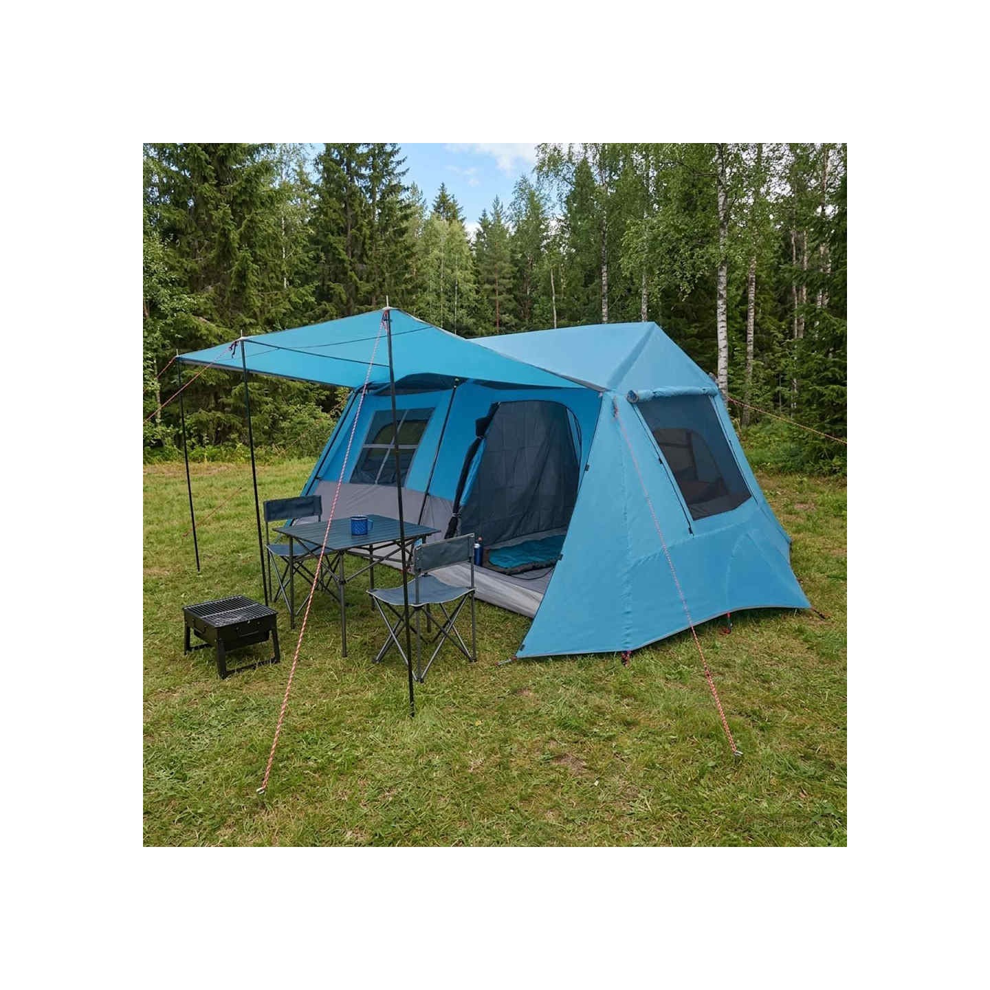 Tente tunnel Bleu 400 x 278 x 182 cm
