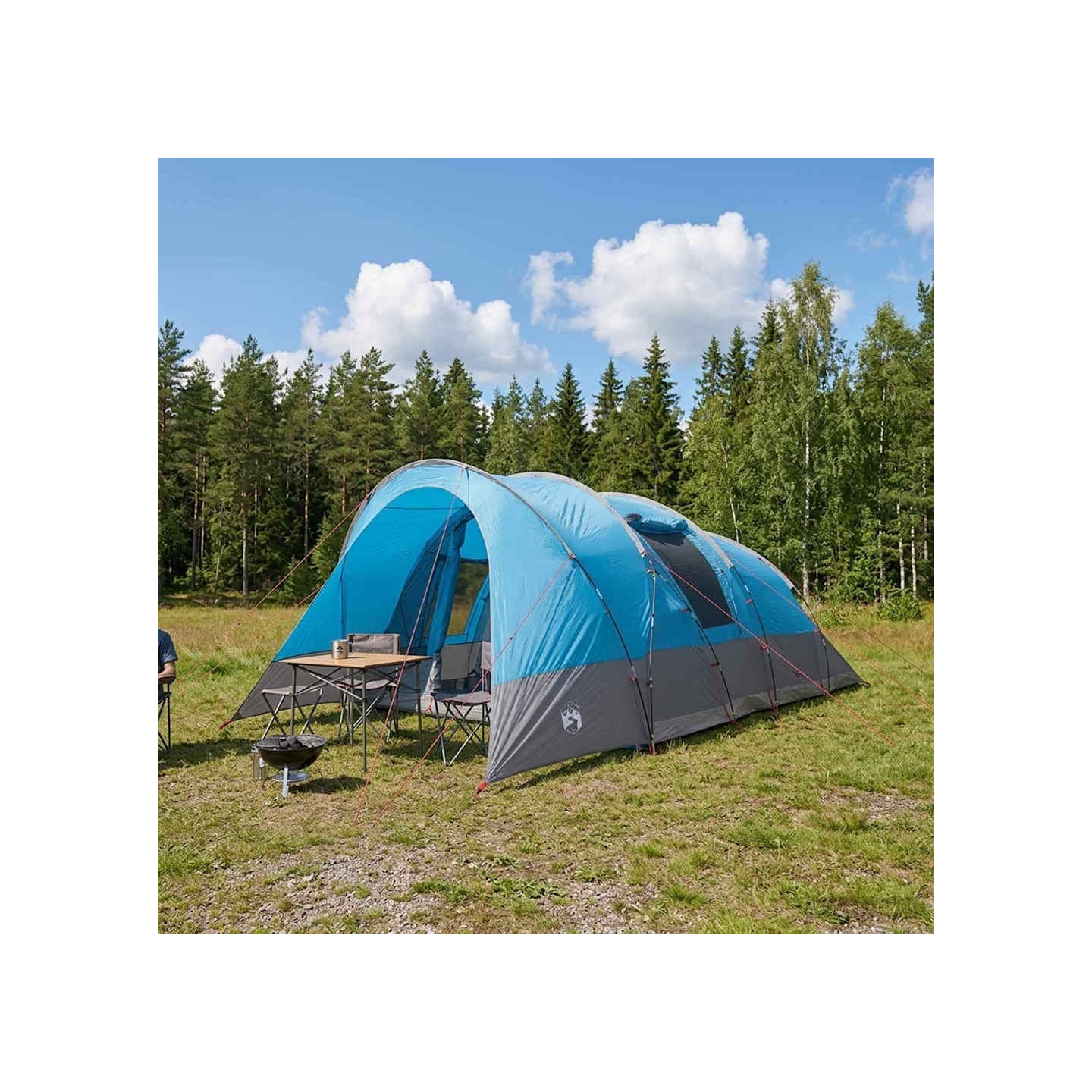 Tente tunnel Bleu 560 x 395 x 212 cm