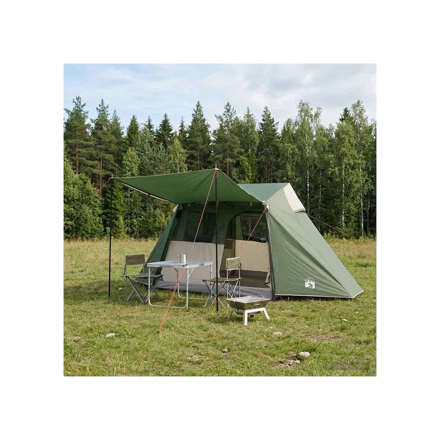 Tente tunnel Vert 475 x 220 x 192 cm
