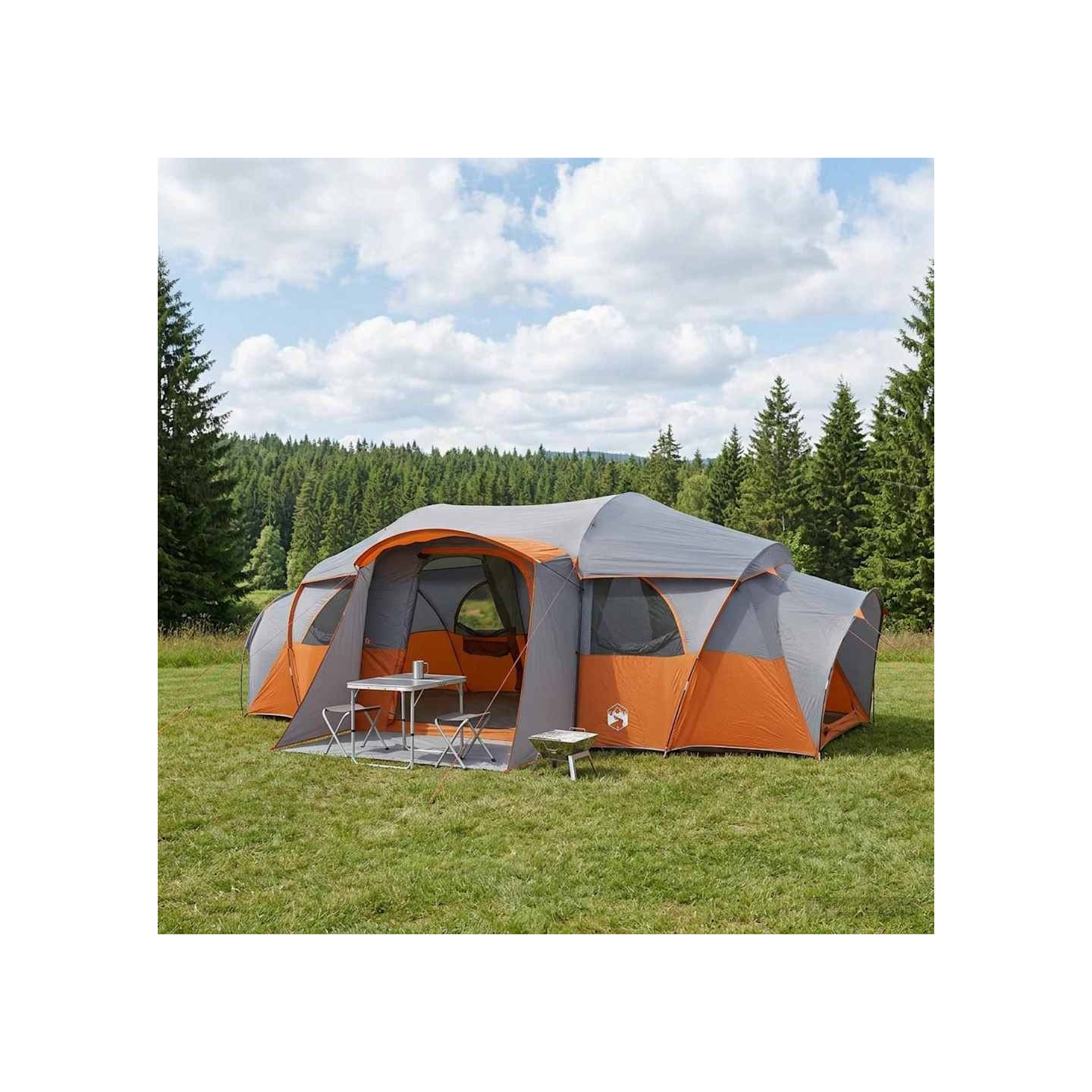 Tente familiale avec auvent imperméable 10 personne