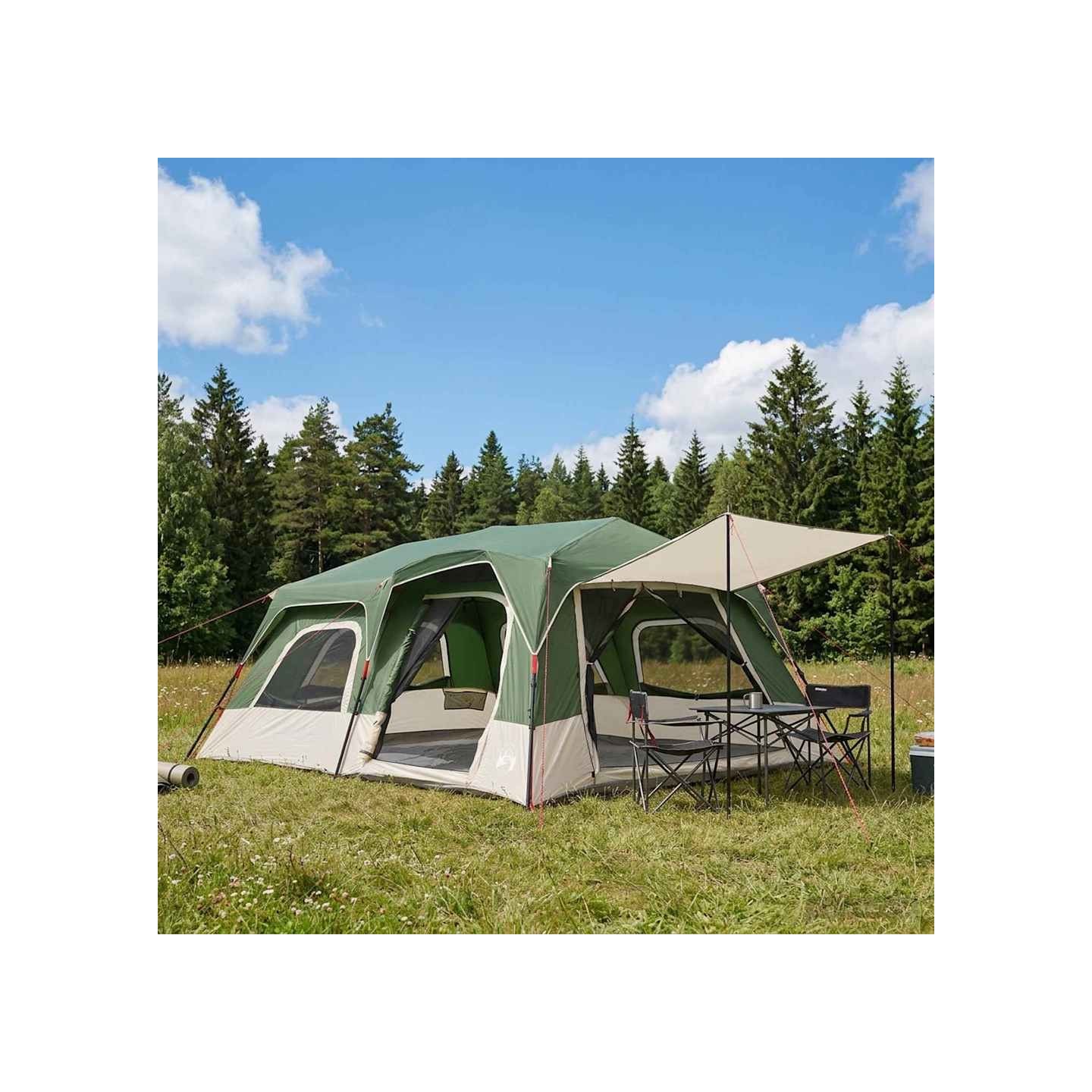 Tente Instantanée 10 personne Vert