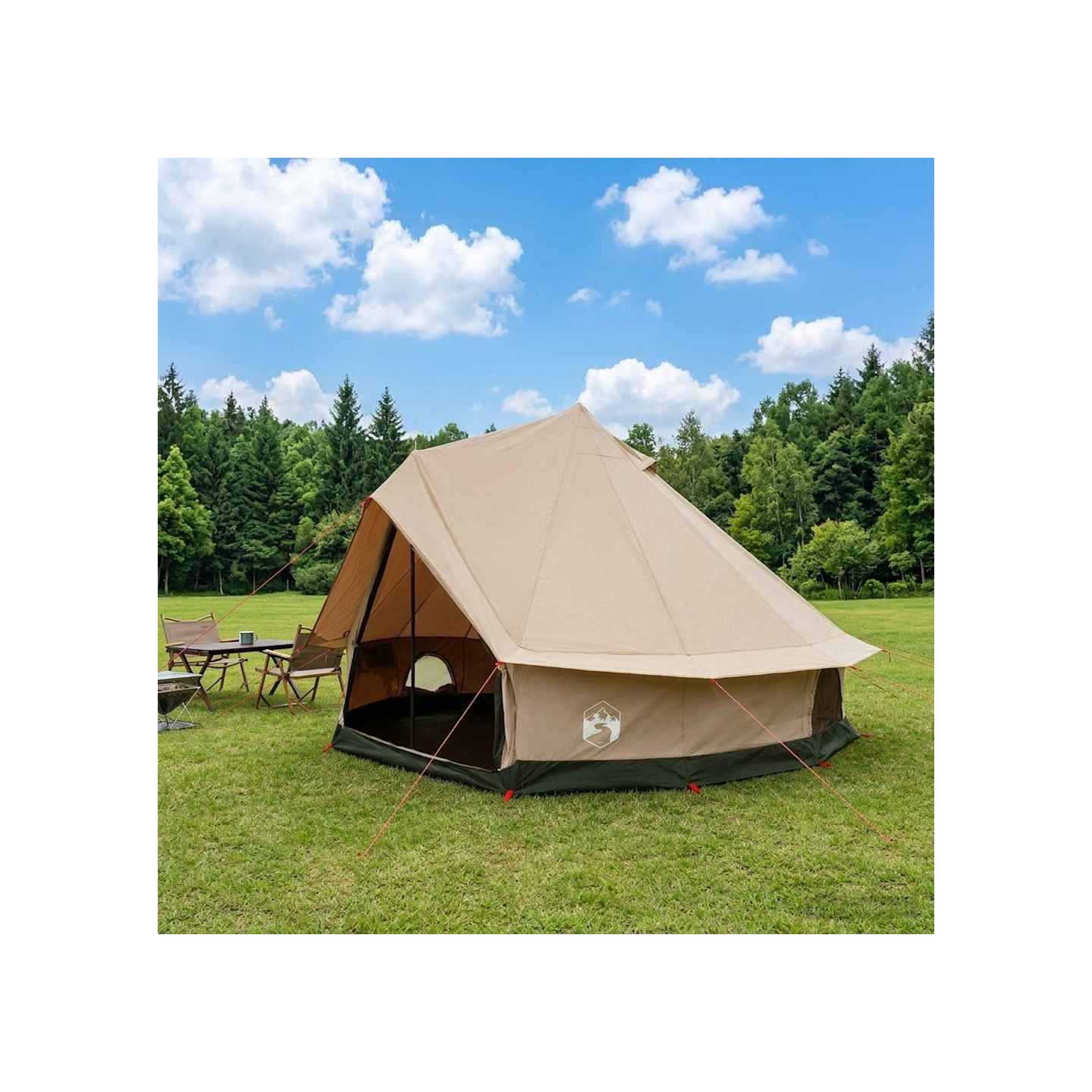 Tente familiale 8 personne Crème Polycoton