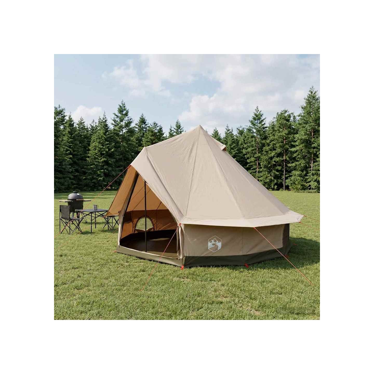 Tente familiale 6 personne Crème Polycoton