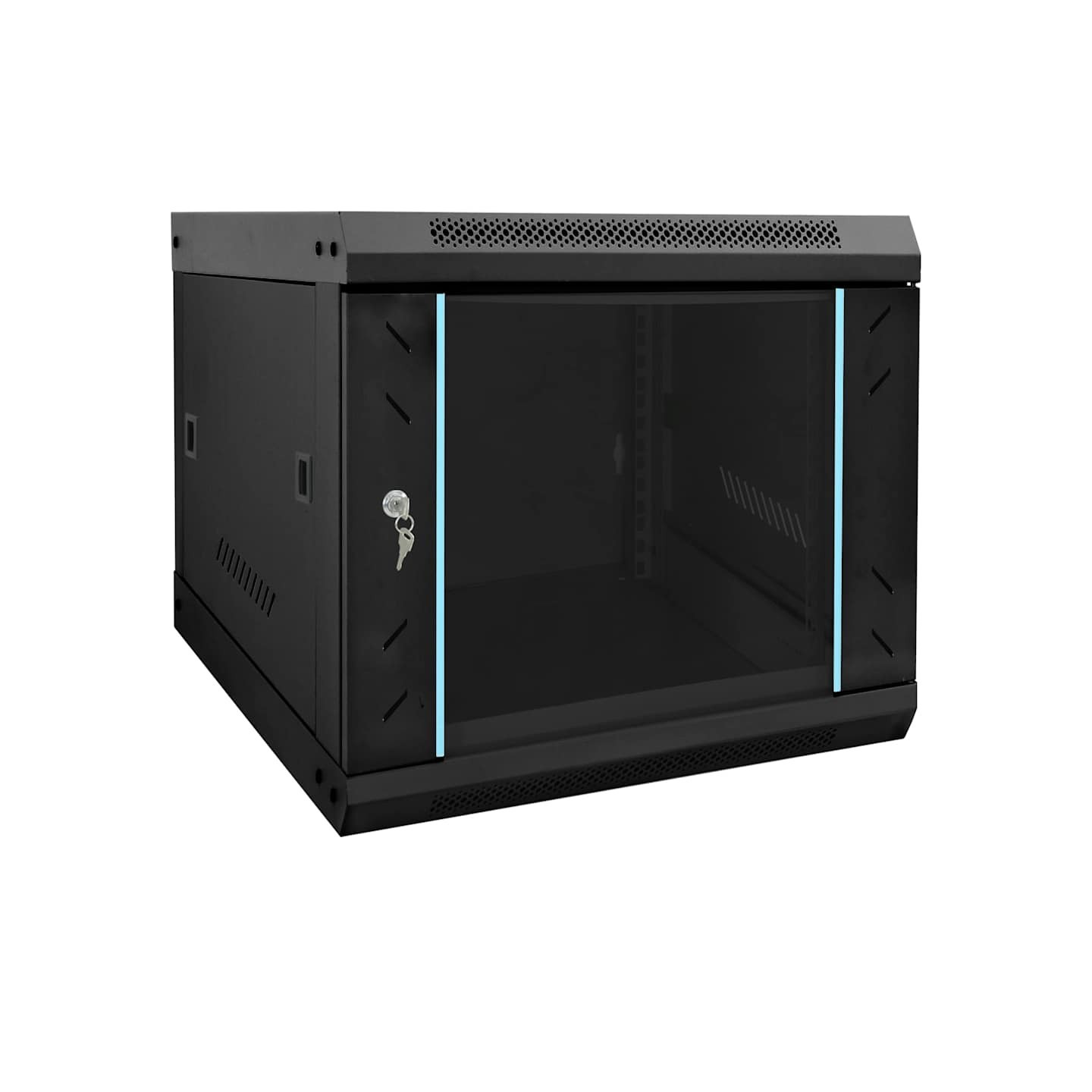 Armoire réseau avec stockage Noir 53 x 60 x 45 cm Acier