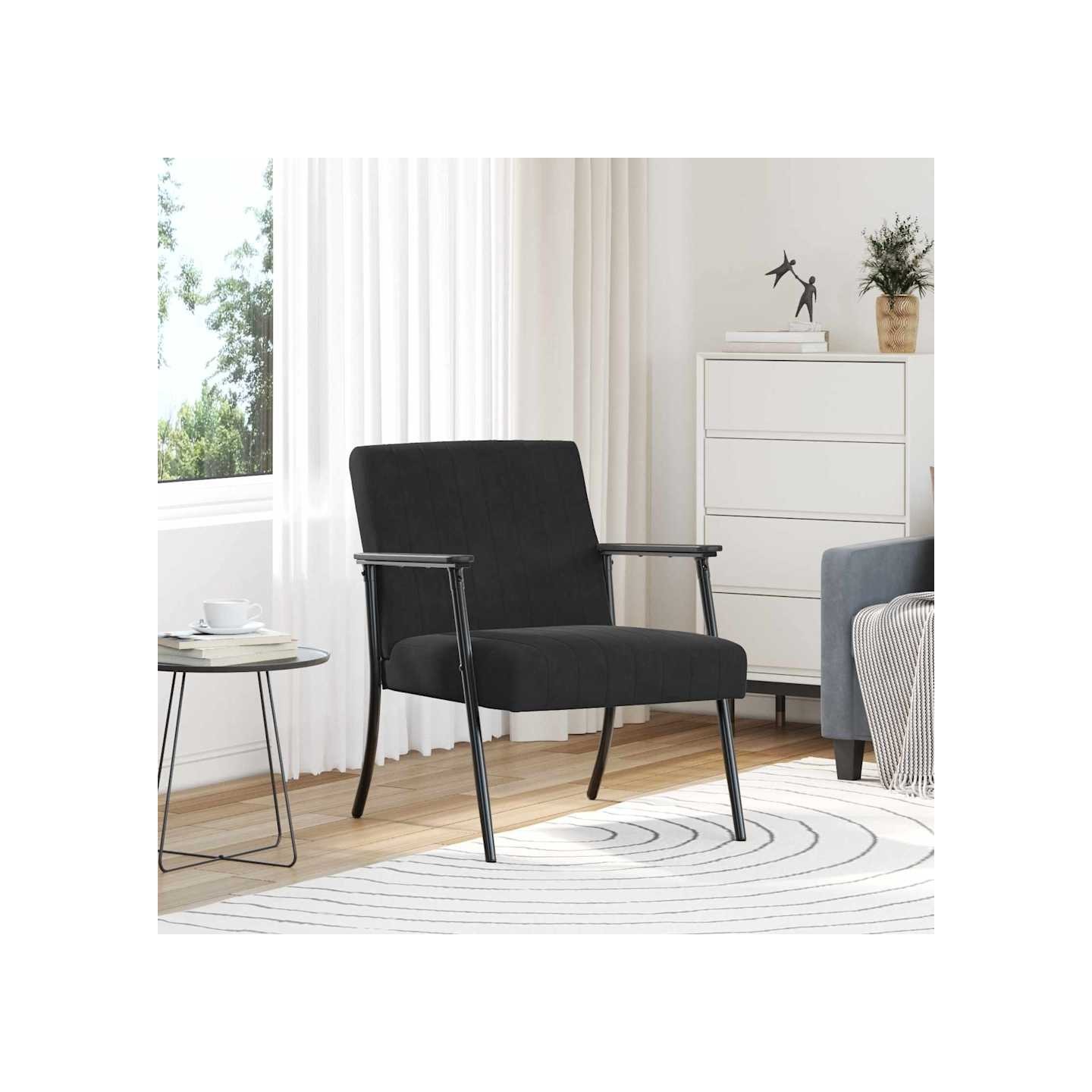 Fauteuil Noir Velours