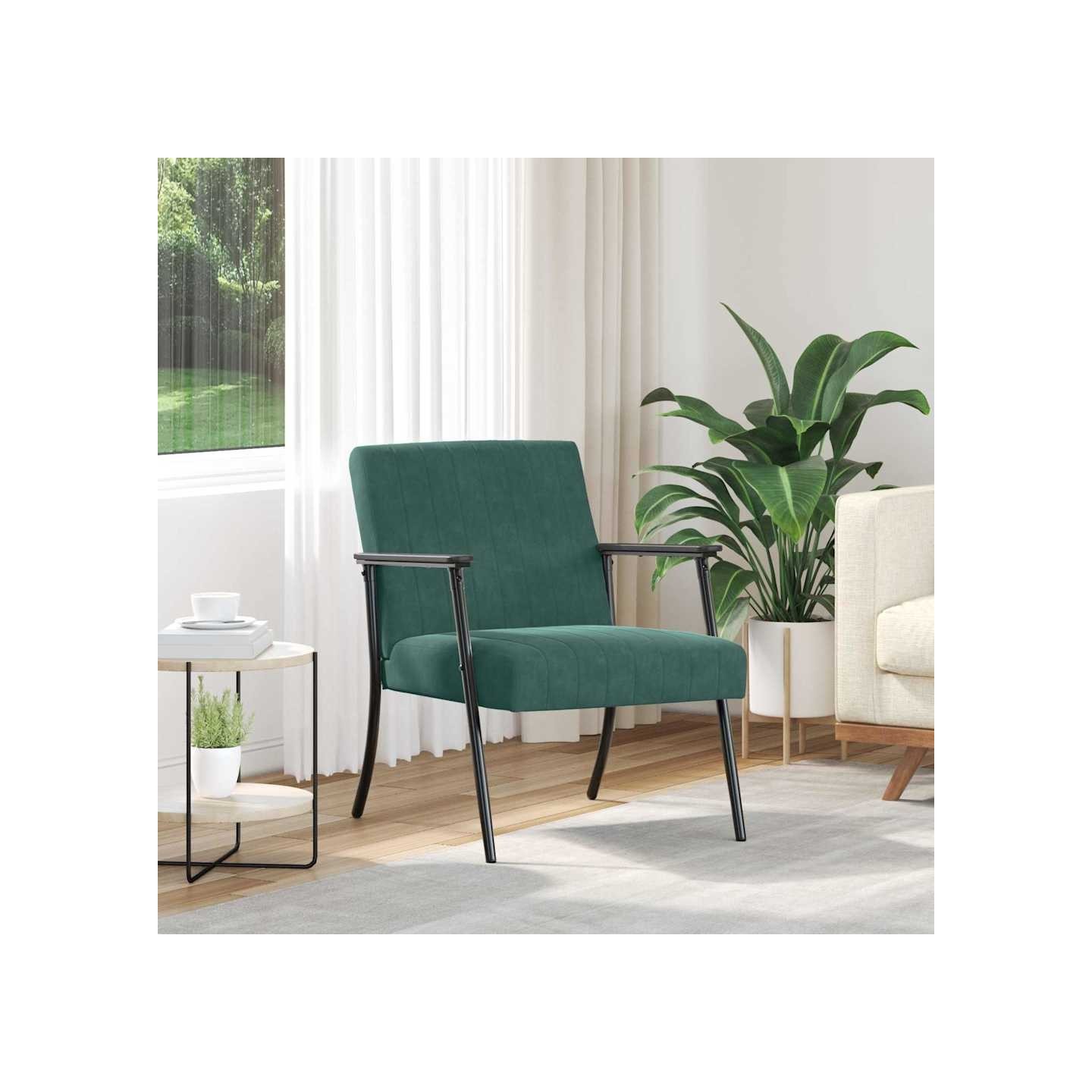 Fauteuil Vert foncé Velours