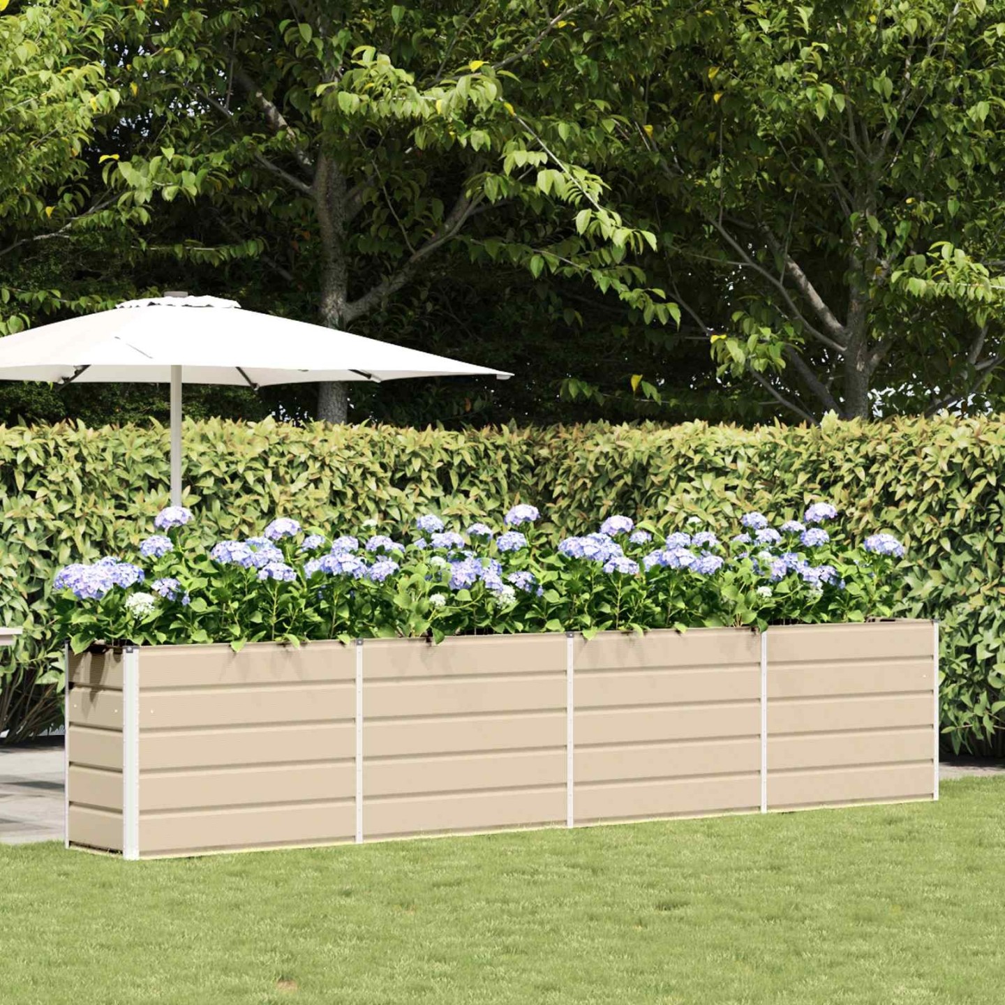 Jardinière Ivoire 385 x 50 x 75 cm Acier galvanisé