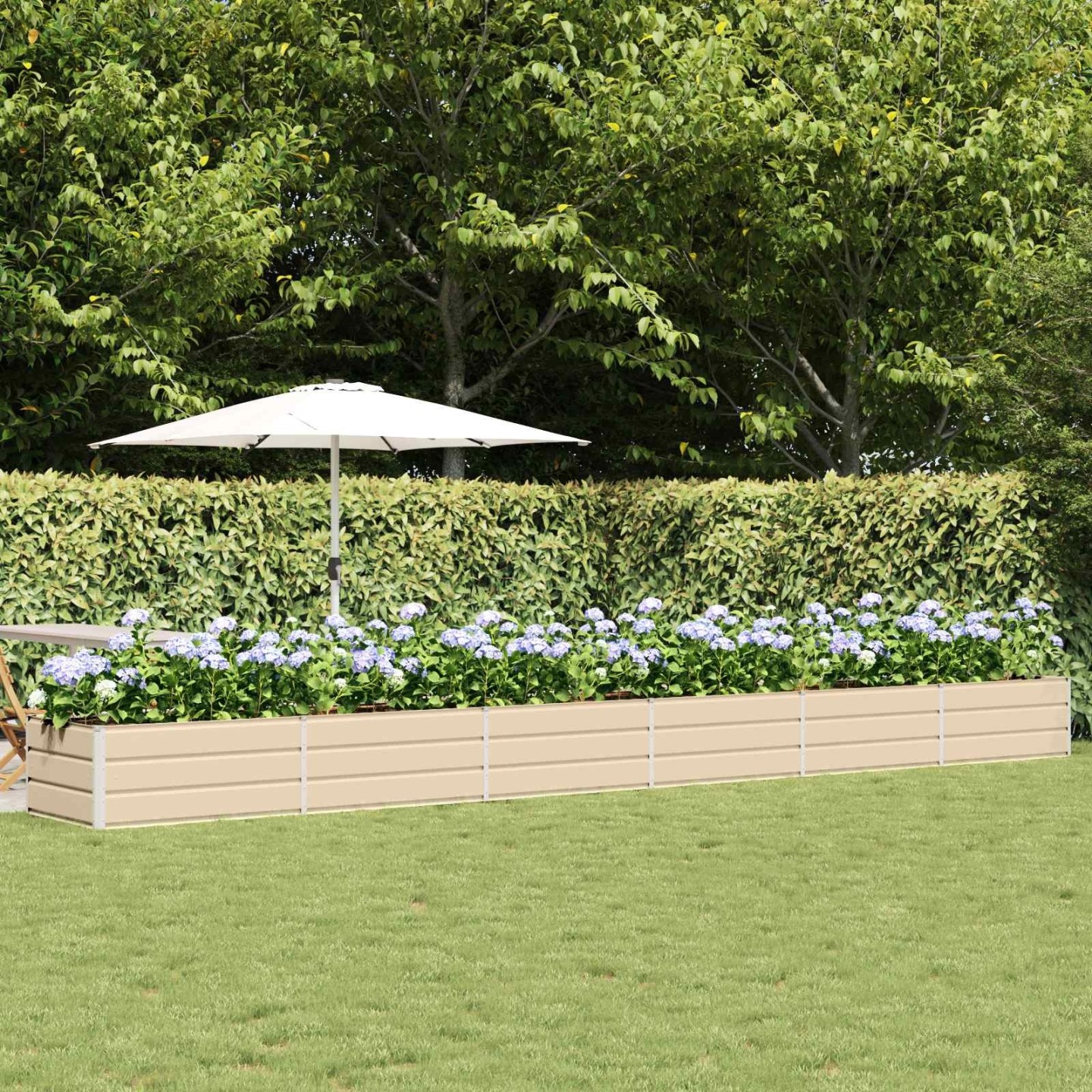 Jardinière Ivoire 600 x 80 x 45 cm Acier