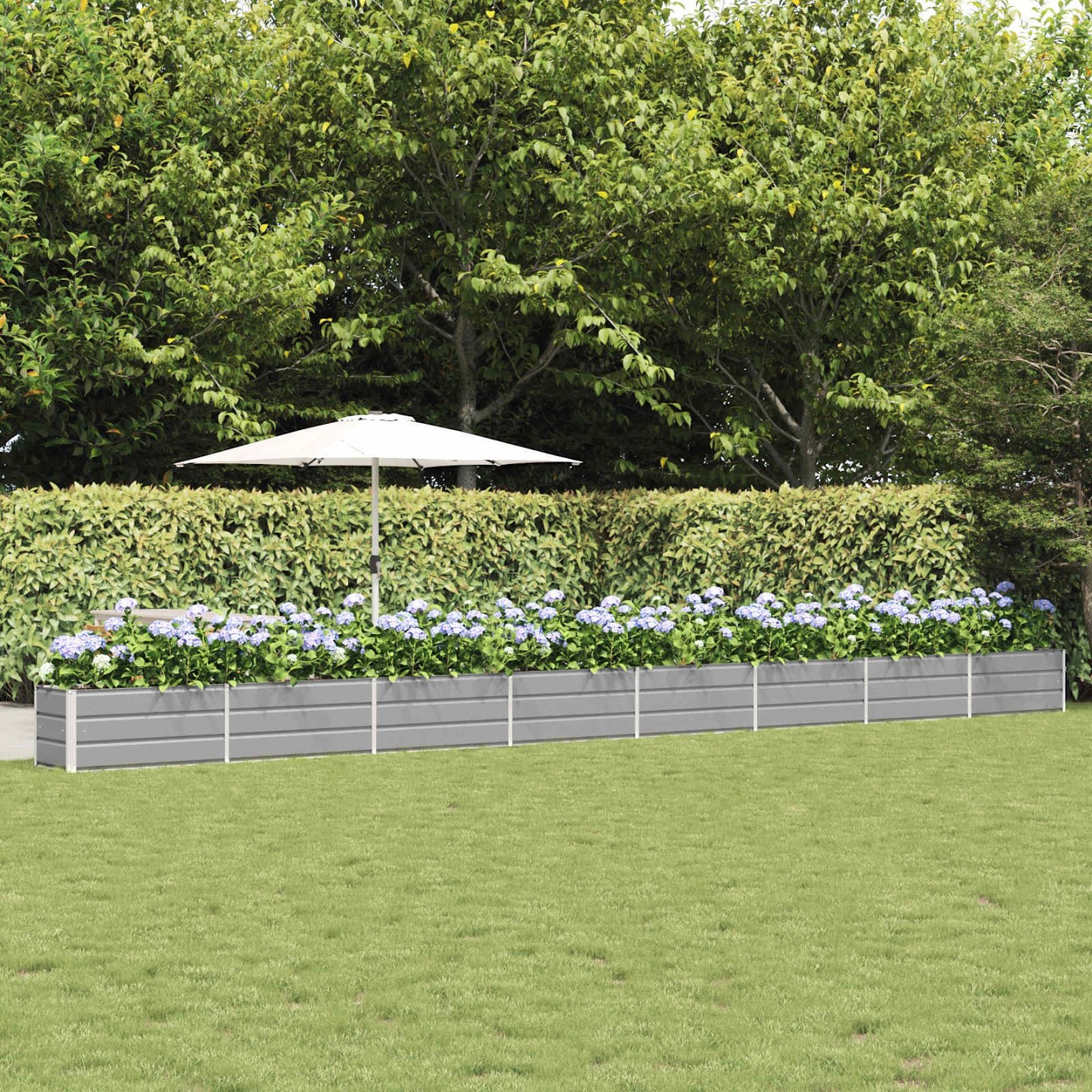 Jardinière Gris clair 770 x 50 x 45 cm Acier galvanisé